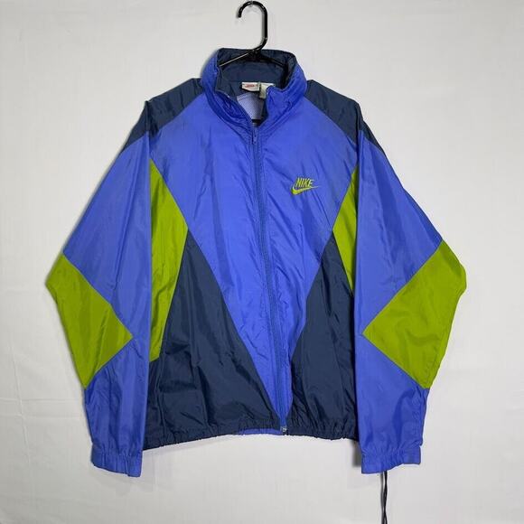Vintage Nike Windbreaker Embroidered Swoosh Jacket Men’s Large 90s‎ White Tag - Picture 1 of 5